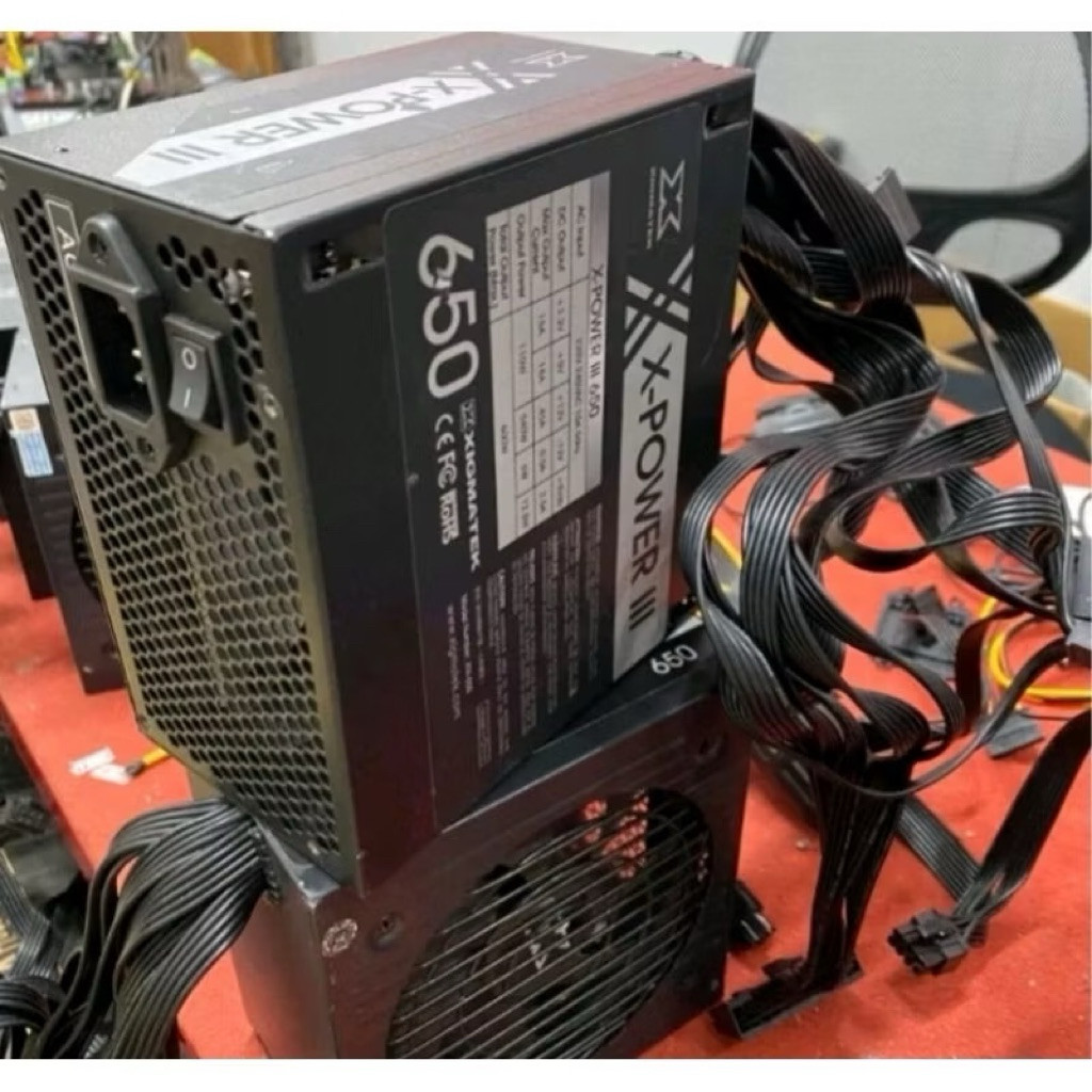NGUỒN MÁY TÍNH XIGMATEK X650 600W CŨ ZIN CHƯA SỬA CHỮA