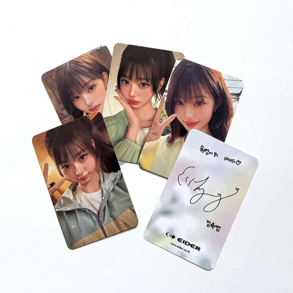 IVE Fu Hàng hóa Photocard Zhang Yuanying wonyoung Xác nhận EIDER Hàng hóa Photocard Thẻ thưởng Thẻ n