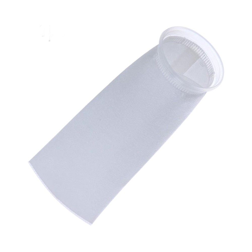 PP NonWoven Fabric Filter Bag for Paint and Varnish Industry White length 380 mm