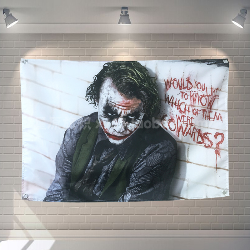 JOKER Chú Hề Phim Thảm Treo Cờ Internet Cafe Bóng Cafe Phòng Khách sạn Độc Đáo Trang Trí Tường Treo 