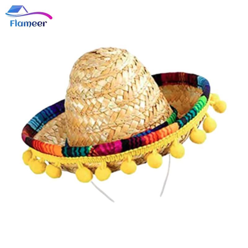 Flamer Sombrero Hat Mini Sombrero Top Hat Băng Đô Trang Phục Phụ Kiện Lễ Hội Chống Đỡ Trang Trí Tiệc