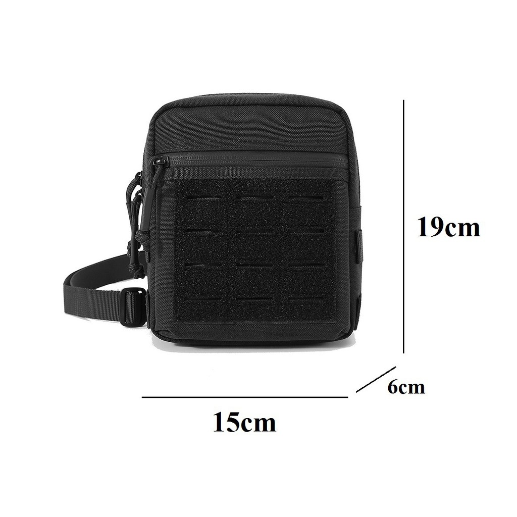 BKUX Wear it1000d Waist bag, sports bag, belt bag, mobile phone shoulder bag, outdoor crossbody bag,