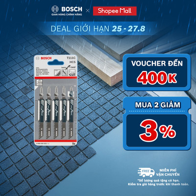 Lưỡi cưa lọng Bosch bộ 5 lưỡi