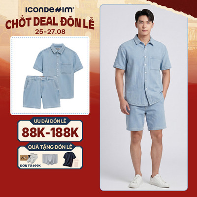 Set Đồ Jean Nam ICONDENIM Lunary Form Boxy SEID0104