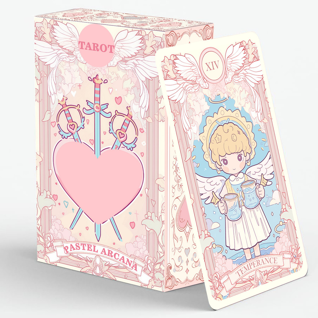Hoạt Hình Dễ Thương Dòng Màu Hồng Pastel Arcana Collector 's Edition Card 12X7cm Thẻ Tiếng Anh Trò C