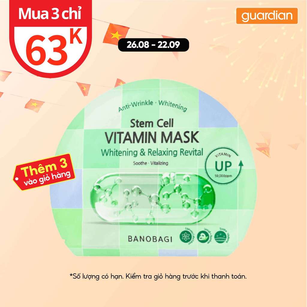 Mặt Nạ Giúp Dưỡng Sáng Và Giúp Phục Hồi Da Vita Genic Jelly Mask Whitening And Repair Banobagi 30Gr