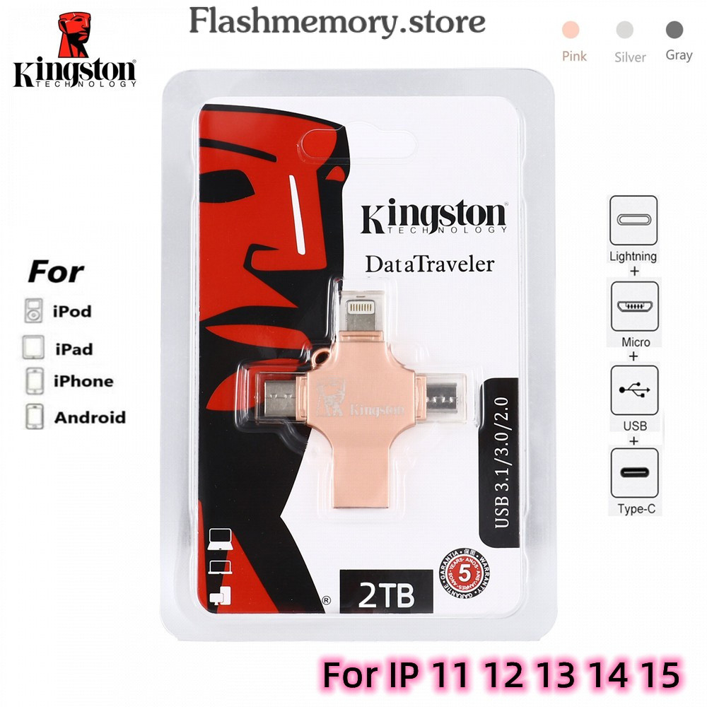 Ổ đĩa flash 4 trong 1 2TB 1TB USB 3.0 Memory Stick 512GB 256GB 128GB OTG Pendrive Tốc độ nhanh Type-