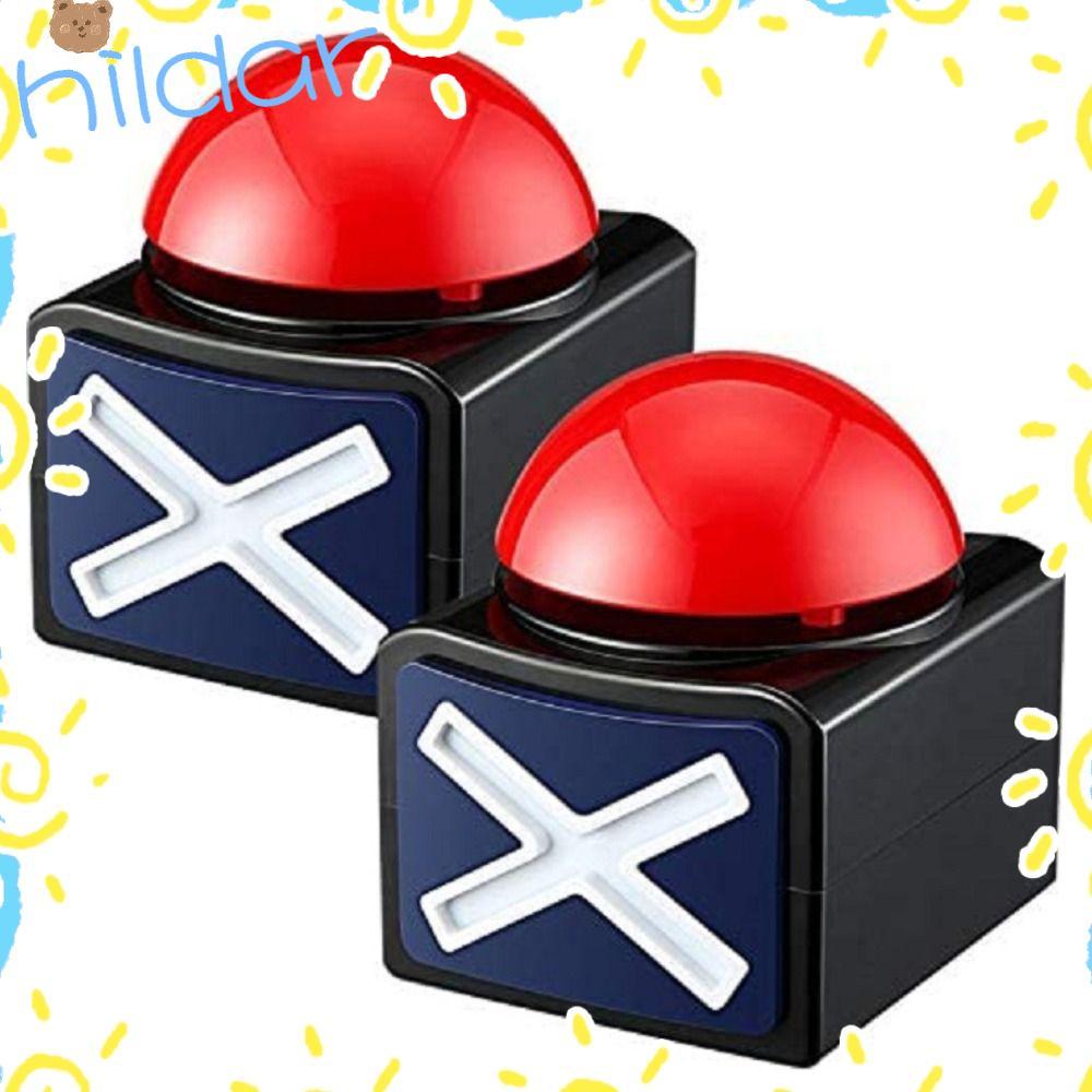 HLAR Red Game Buzzer, ABS Sounding Toy Game Answer Buzzer, Câu đố đố đố bền bỉ với Sound Light Talen