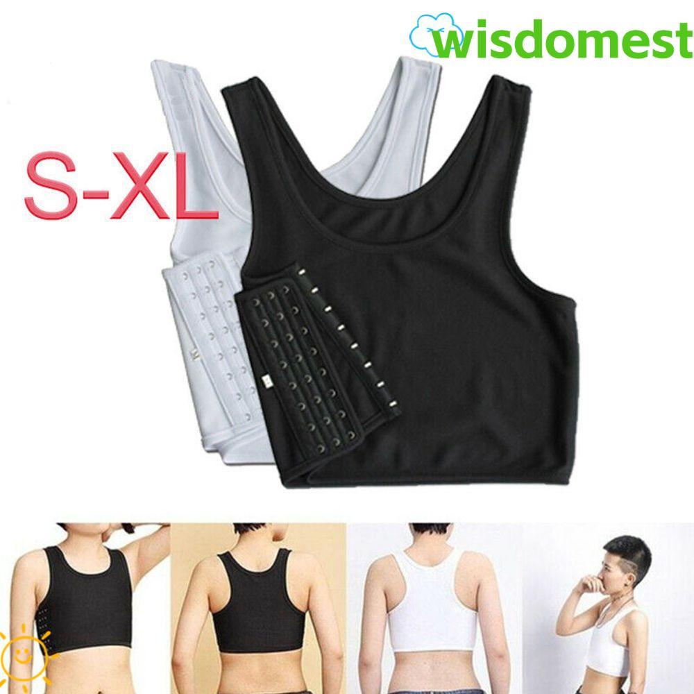 WISSDOMEST Corset Quần Lót Xe Tăng Áo Ngực Chất Kết Dính Đồng Tính Nữ Tomboy