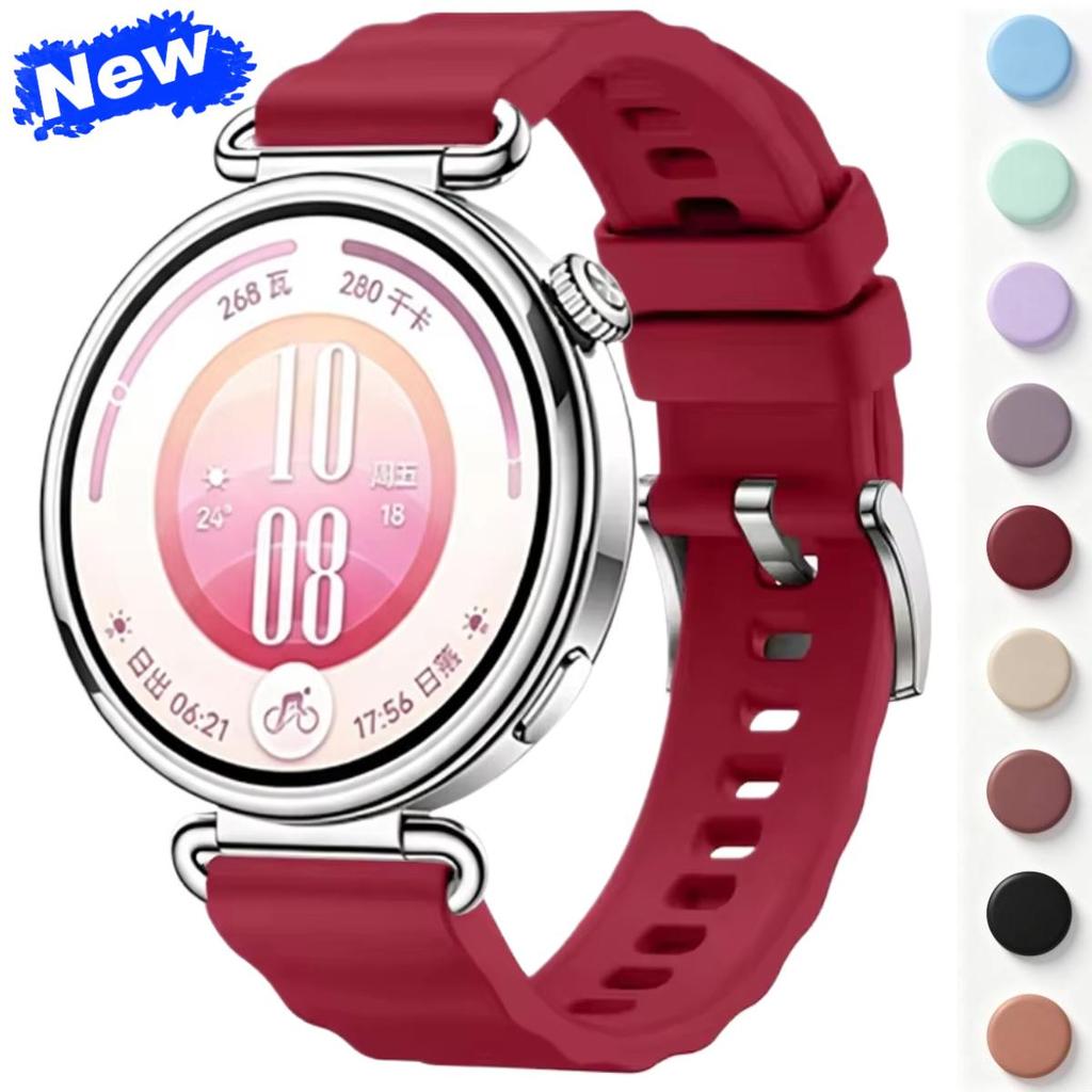 Dây đeo silicon sóng 18mm cho Huawei Watch GT7 41mm GT6 Watch 5 Vòng đeo tay 42mm cho Huawei 5 GT5 P