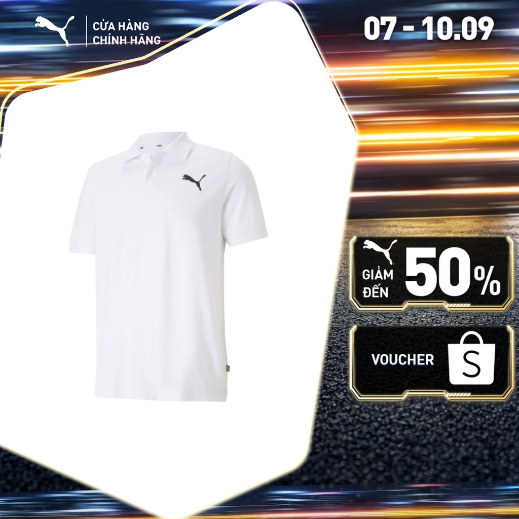 Áo thun polo PUMA Nam Essentials Pique Polo White-cat Màu Trắng