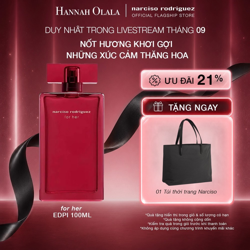 [HANNAH] Nước Hoa nữ Narciso Rodriguez For Her EDP Intense 100ml