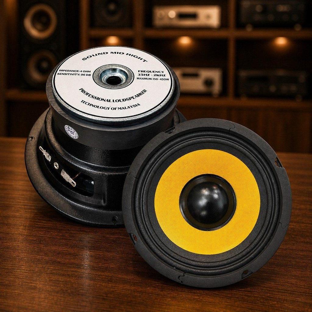 CỦ LOA BASS RỜI 16CM COIL 38 (GIÁ 1 CÁI) GÂN VẢI MÀN VÀNG  CHUYÊN RÁP LOA KÉO , KARAOKE