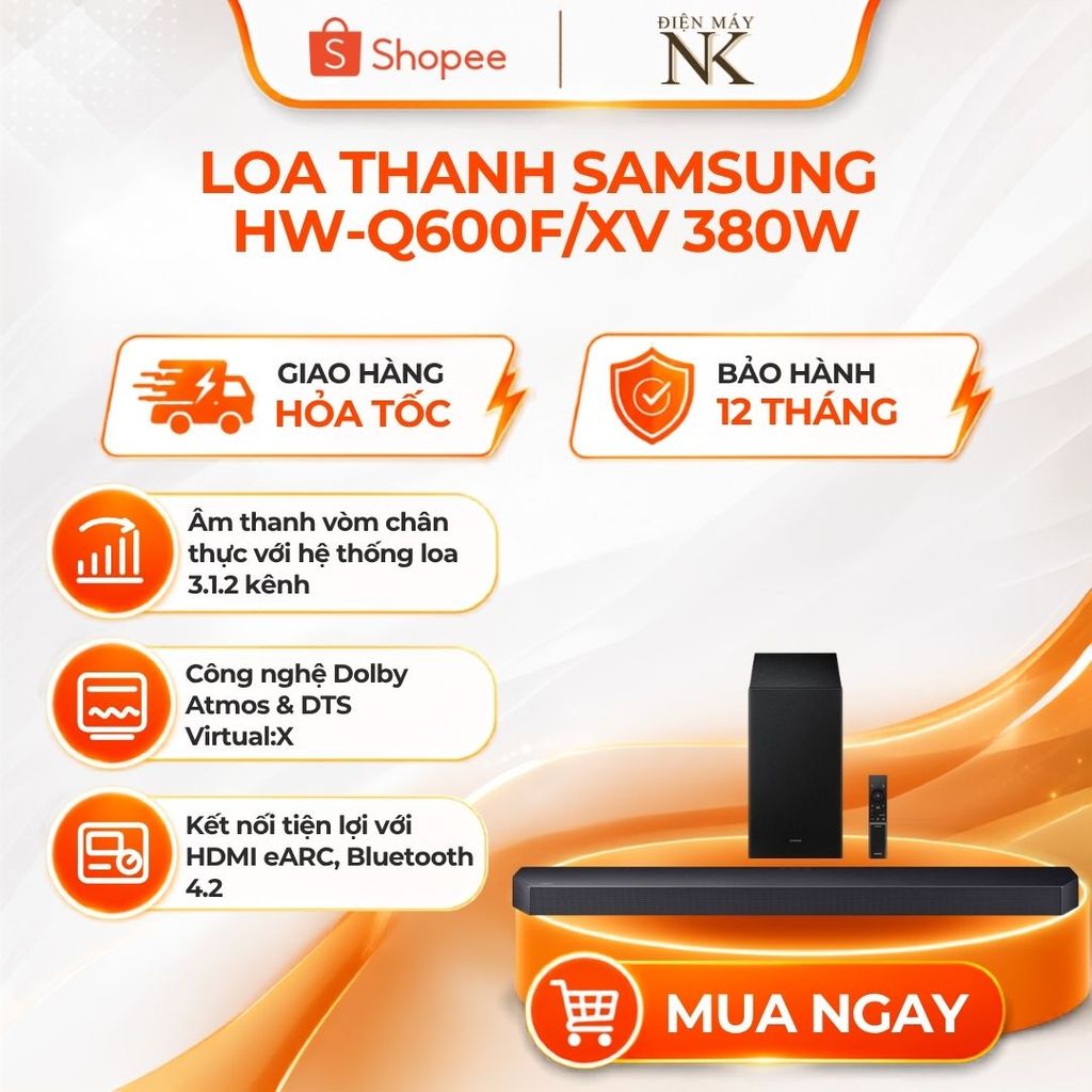 Loa Thanh Samsung HW-Q600F/XV 380W Chất Lượng Chính Hãng - Bảo Hành 12 Tháng