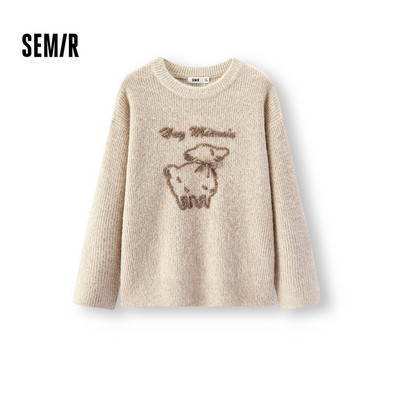 Áo Len Semir Nữ Dệt Kim Mềm Mại, Oversized, Phù hợp Mùa Đông