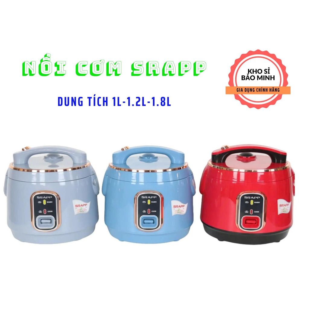 Nồi cơm SRAPP nấu cơm CHÍNH HÃNG  bảo hành 12 tháng Cooker Nồi Cơm Điện Nấu Ăn