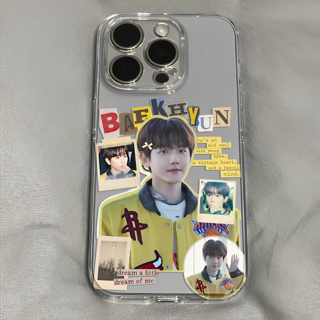 ✨Bán chạy✨Ốp điện thoại mềm trọn gói phong cách EXO Side Baekhyun ins Thích hợp cho iPhone16Pro max 