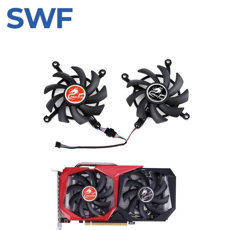 I-RTX 2060 Quạt Siêu Làm Mát Thay Thế Cho GTX MÀU SẮC 1660 1650 SUPER Ti RTX 2060 Quạt Làm Mát Card 