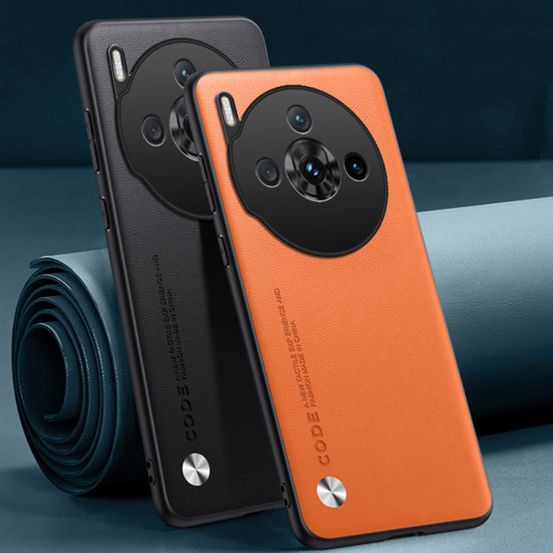 Dành Cho Nubia Z60S Pro Ốp Lưng Da PU Trơn Ốp lưng ZTE Nubia Z60S Pro 5G Mờ Silicon Mềm Chống Sốc Ốp