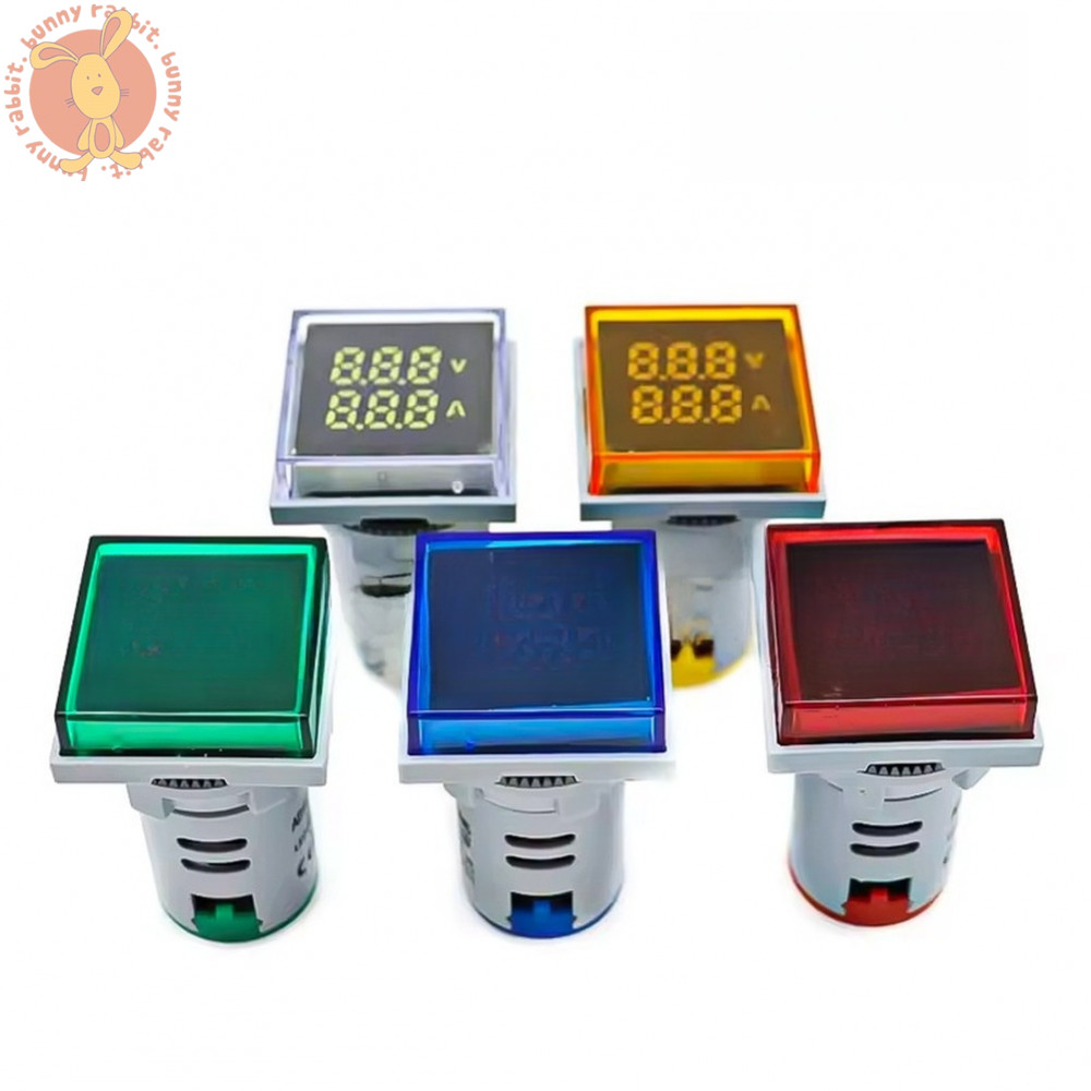 Đèn báo LED AD16 22FVA Vuông để giám sát dòng điện áp AC thời gian thực