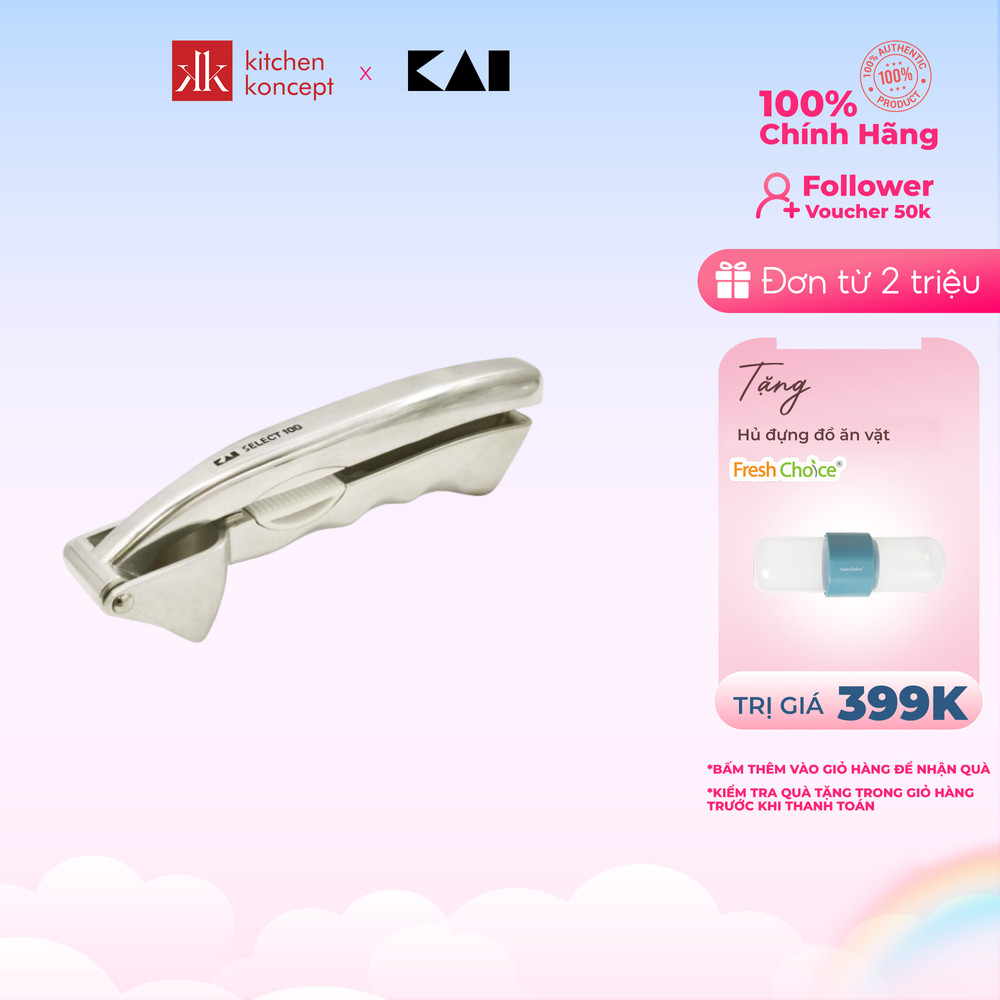 Ép tỏi KAI Nhật Bản - Select 100 - 16cm