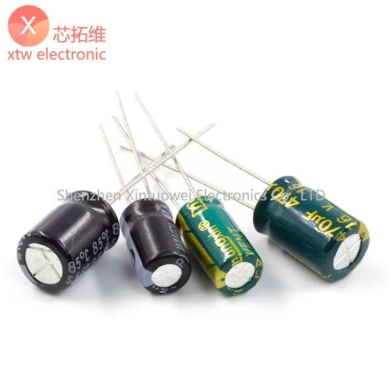(5-20 Cái) Tụ Điện Phân Nhôm 35V Element 35V 220UF 470UF 1000UF 2200UF 3300UF Tụ Điện Xuyên Tâm