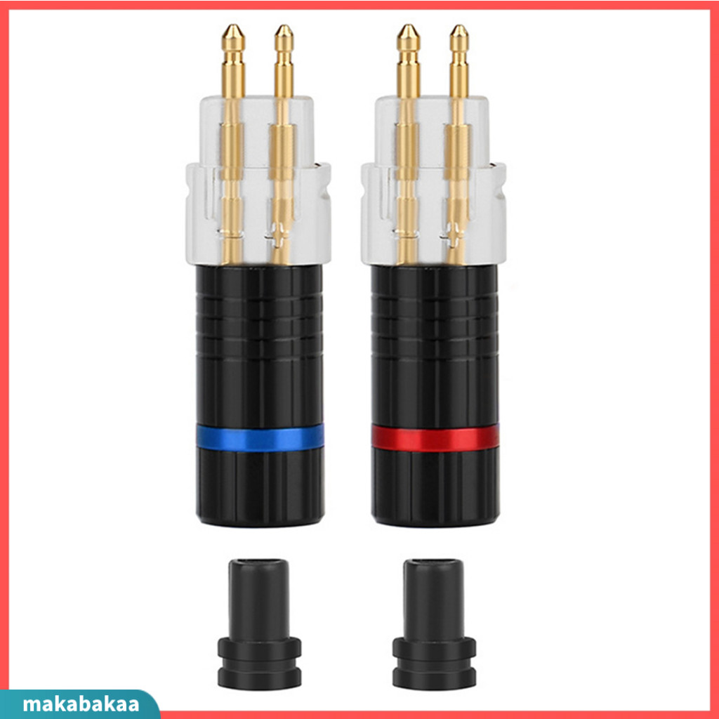 [makabakaa] 2 Đầu nối phích cắm cáp tai nghe cho Sennheiser HD650 HD600 HD580 HD25