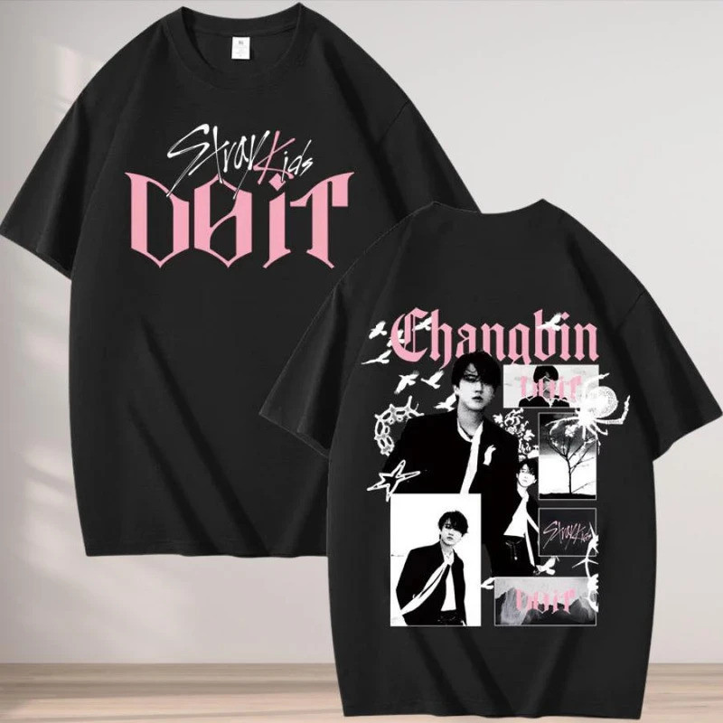 Stray Kids DO IT Member SKZ Concert Set Kpop 2026 Y2K Áo thun Cotton phong cách dành cho nam và nữ Q