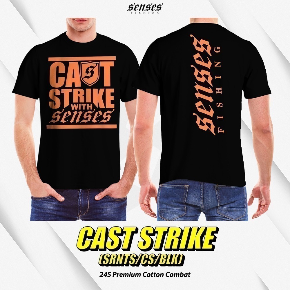 Áo thun cổ tròn câu cá thời trang 2026 Senses Cast Strike
