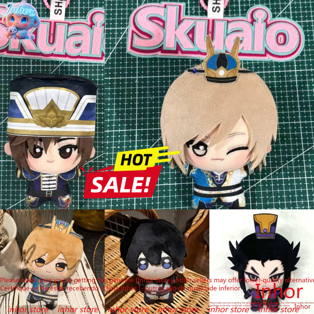 10cm‌ Dynasty Warriors: Origins Plushie Móc khóaGuo Jia Cao Cao Xun Yu Zi Luan Ba lô búp bê bông Mặt