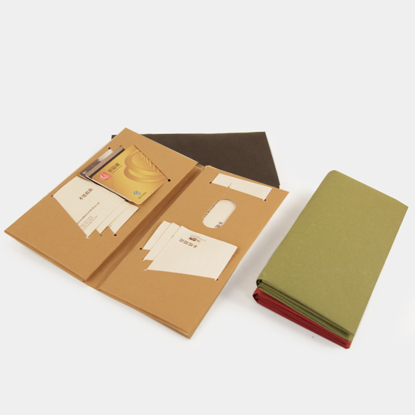 Not Paper So Washable Kraft Paper Wallet Ví có thể gập lại 08 Không gian lưu trữ lớn Unisex