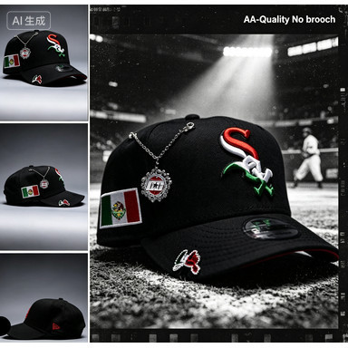 Hàng mới về AA- NEW ERA 9FIFTY CHICAGO ĐEN TRẮNG SOX SNAPBACK Mũ bóng chày có thể điều chỉnh MEXICAN