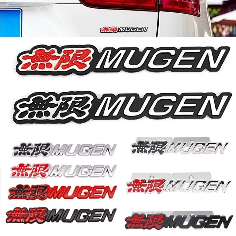 3D Kim Loại Mugen Logo Xe Quốc Huy Phía Sau Thân Xe Nướng Trước Huy Hiệu Miếng Dán Dành Cho Xe Honda