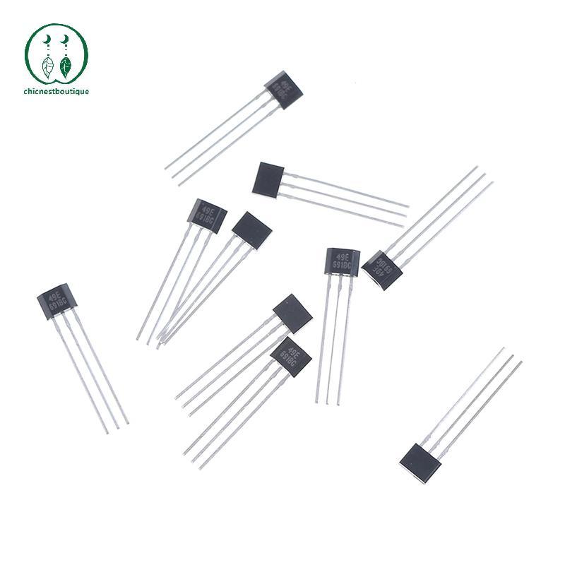 [Chicnest] 10 chiếc Hall element 49E OH49E SS49E Cảm biến tuyến tính Cảm biến Hall BU