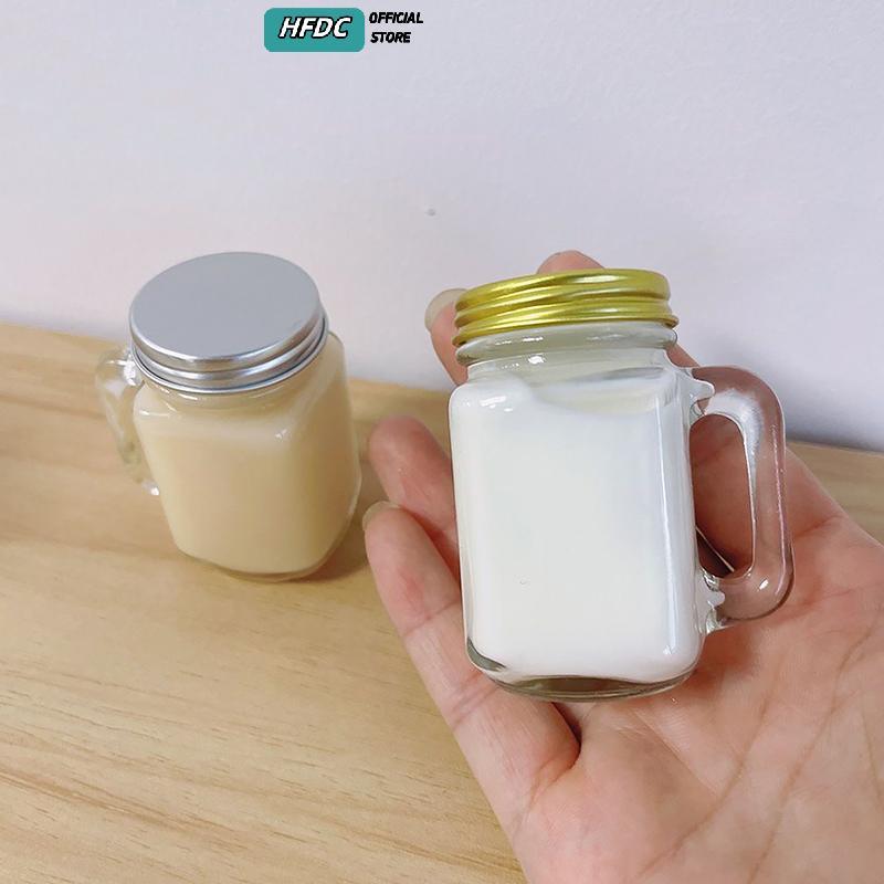 HFDC 120ml Mini Jar Kính Có Tay Cầm - Quà Tặng Thủy Tinh Vodka Tiệc Thanh