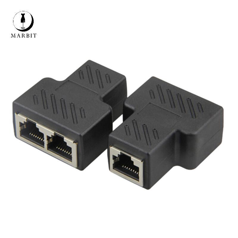 Cáp mạng ethernet Marbit 1 đến 2 LAN RJ45 Splitter Plug Adapter Connector FHS