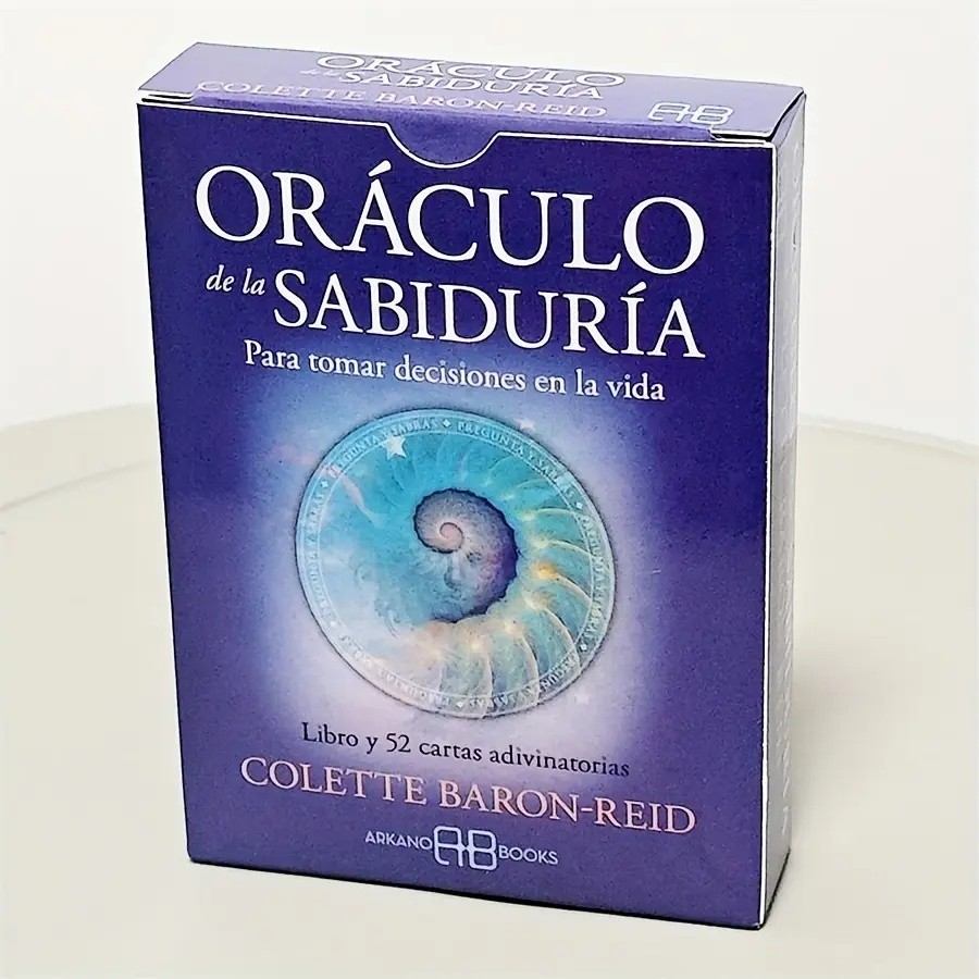 Thẻ Oracle Wisdom Tây Ban Nha mới, 52 lá bài Tarot cổ điển nói tiếng Tây Ban Nha dành cho người mới 