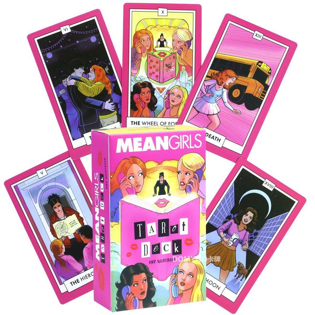 78 Thẻ minh họa đầy đủ màu Mean Girls Mean Girls Tower Cards 78 Waite Series 12 * 7cm Sản phẩm chất 