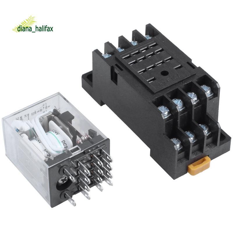 Rơle điện từ đầu cuối DC 24V Volt 4PDT 14 Pin HH54P