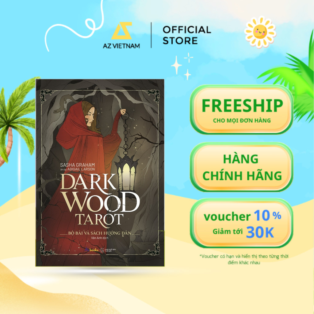 Sách - [Boxset Việt Hoá] DARK WOOD TAROT (Bộ Bài & Sách Hướng Dẫn)