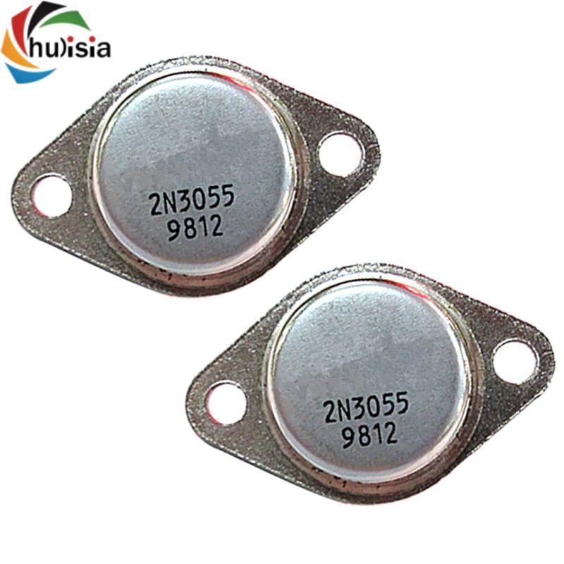 2 Miếng 2N3055 NPN Transistor TO-3 DIY Phần Đế Lắp Đặt Bền Đẹp
