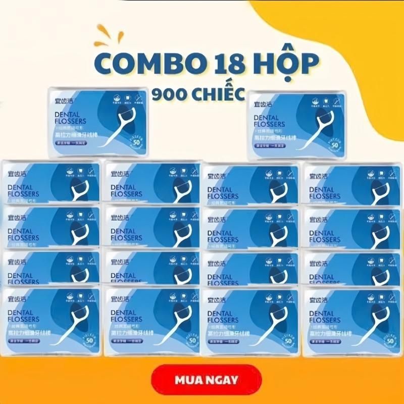 Tăm chỉ Vệ Sinh Răng Chuyên Dụng 1 Hộp 50 cái