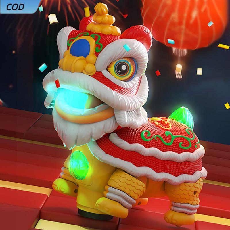 COD Trung Quốc Lion Dance đồ chơi, điện Lion Dance với đèn và âm nhạc, vui lắc đầu Lion Dance đồ chơ