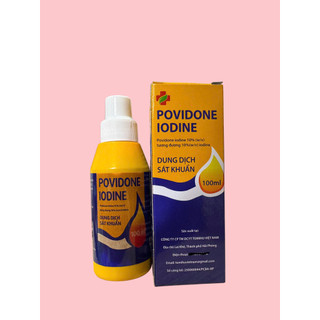 Povidone Iodine 10% Chai 100ml | Dung Dịch Cồn Vàng Sát Khuẩn Ngoài Da, Vệ Sinh Vết Trầy Xước, Dụng Cụ Sơ Cứu