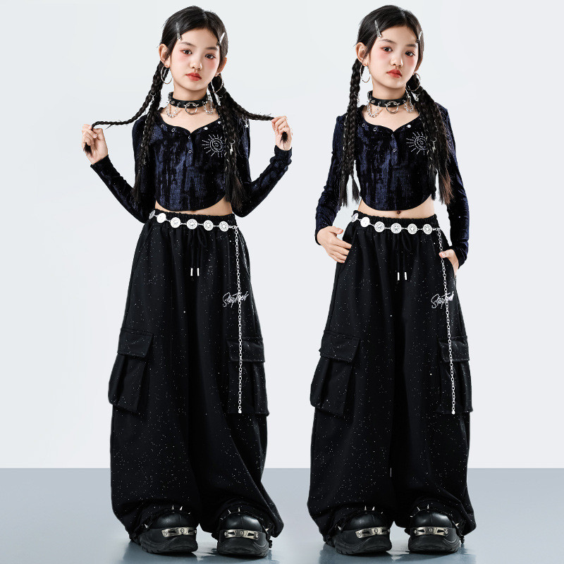 Đồ nhảy hiện đại cho bé gái Bộ tập nhảy cho Quần hiphop bé trai Bộ tập nhảy cho Croptop Đồ nhảy hiph