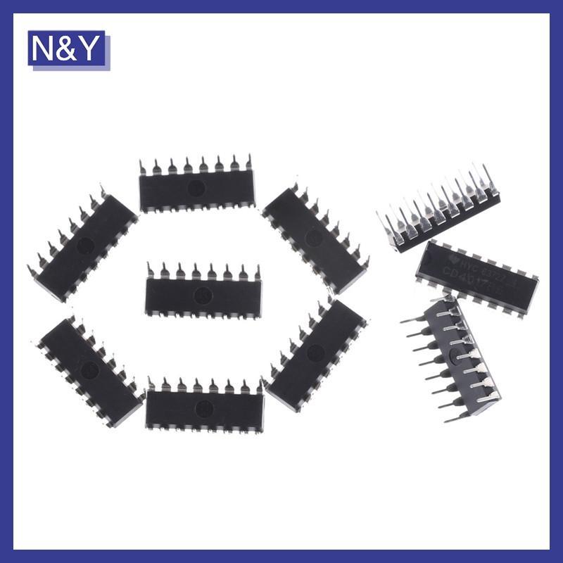 N & Y 10 CÁI CD4017BE 4017 CD4017 IC chia bộ đếm thập kỷ.