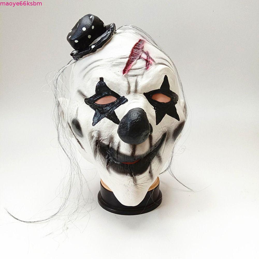ZORVEX Halloween Full Face Mask, Latex Dress Up Halloween Clown Facemask, Mũ đội đầu dành cho người 