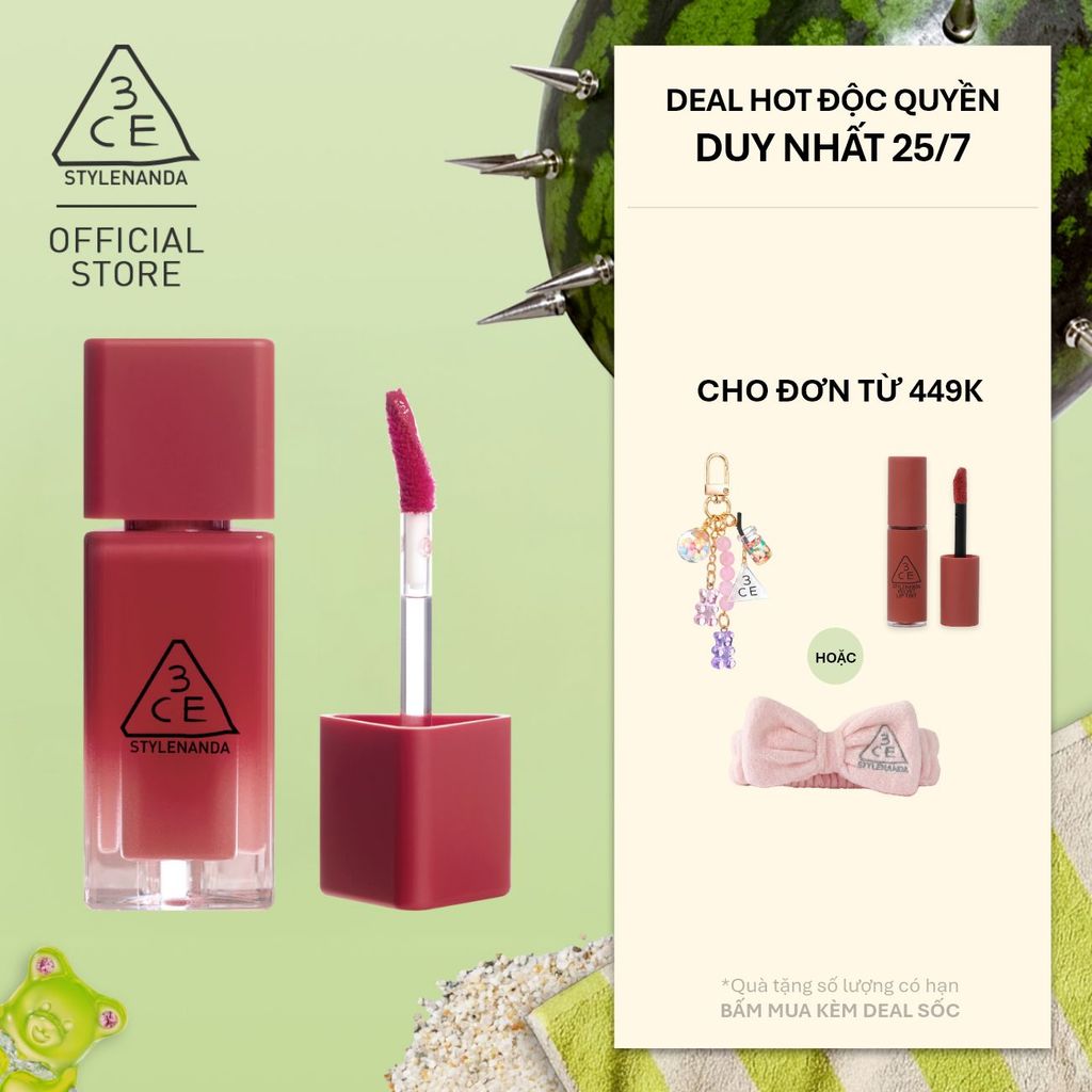 3CE SON TINT BÓNG MỀM GUMMY OIL TINT | BigBuy360 - bigbuy360.vn