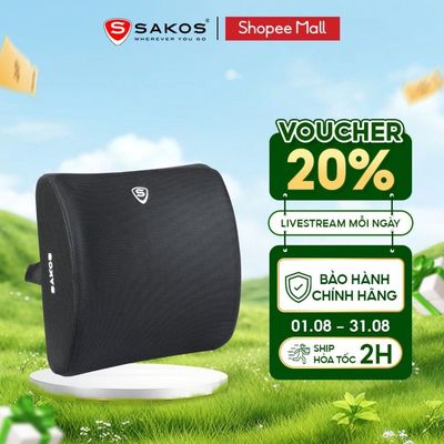 Gối Tựa Lưng SAKOS COMFORT PRO Êm Ái Thoáng Khí Hỗ Trợ Cột Sống