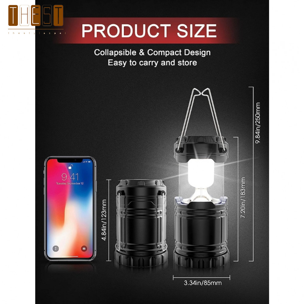 Collapsible 30 LED Camping Lamp Rechargeable with Magnet for Tent and For Hiking